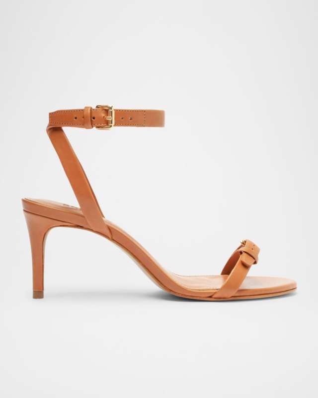 Aurora Leather Ankle-Strap Sandals
